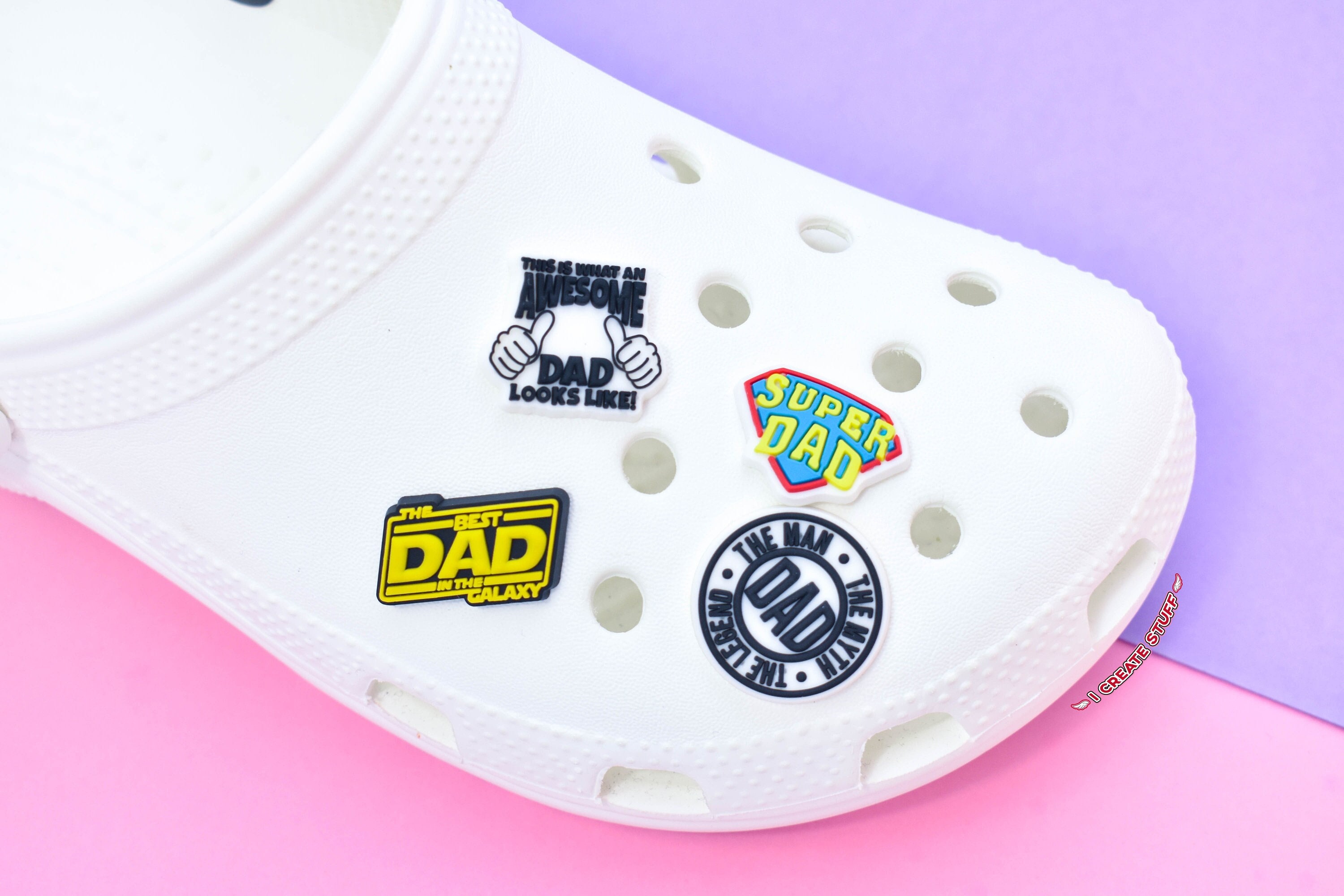 Buttons Dope Father Portrait Croc Charms – crocs-charms-shop