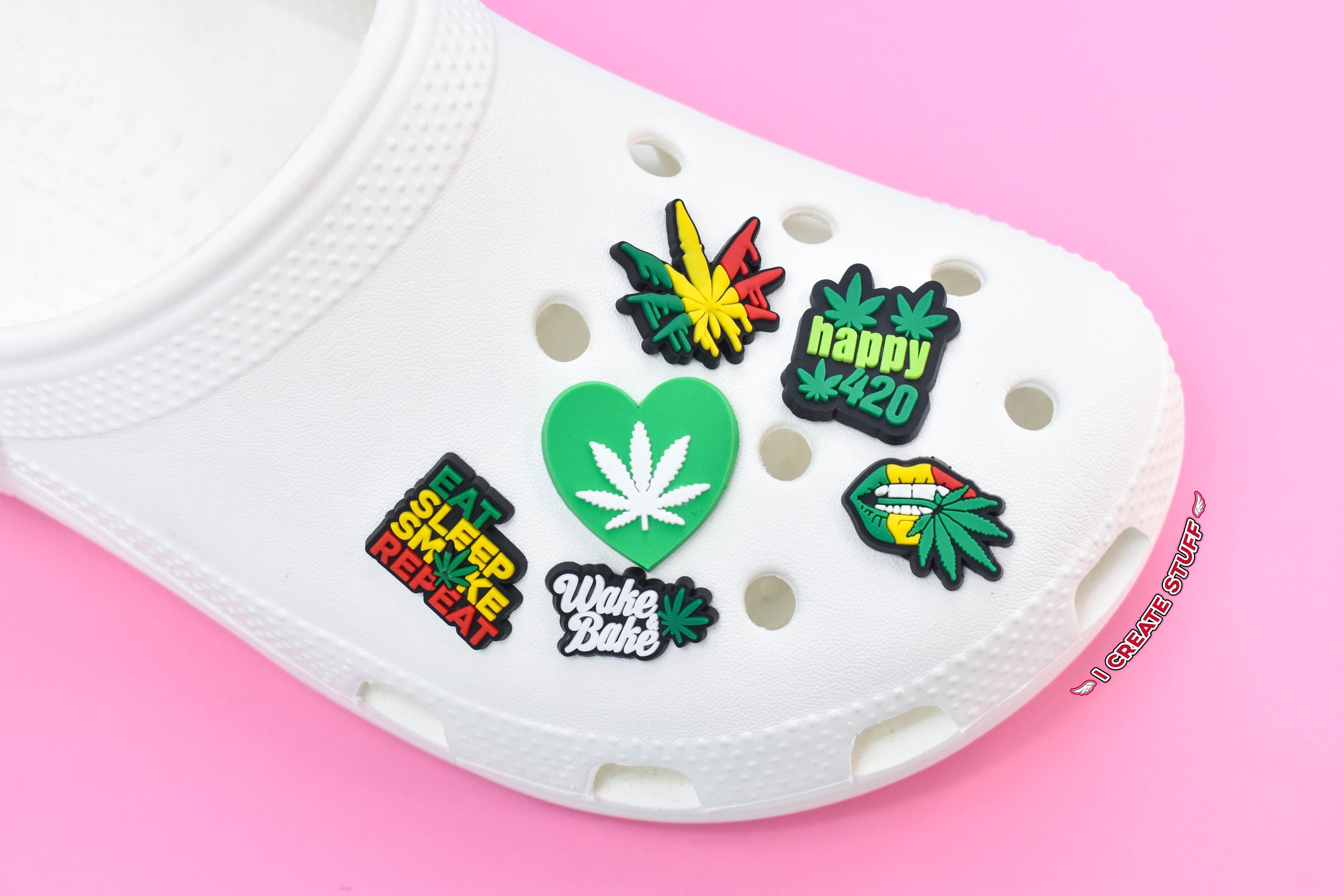 Weed Croc Charms 