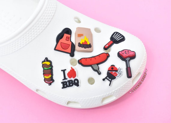 Croc charms food on sale