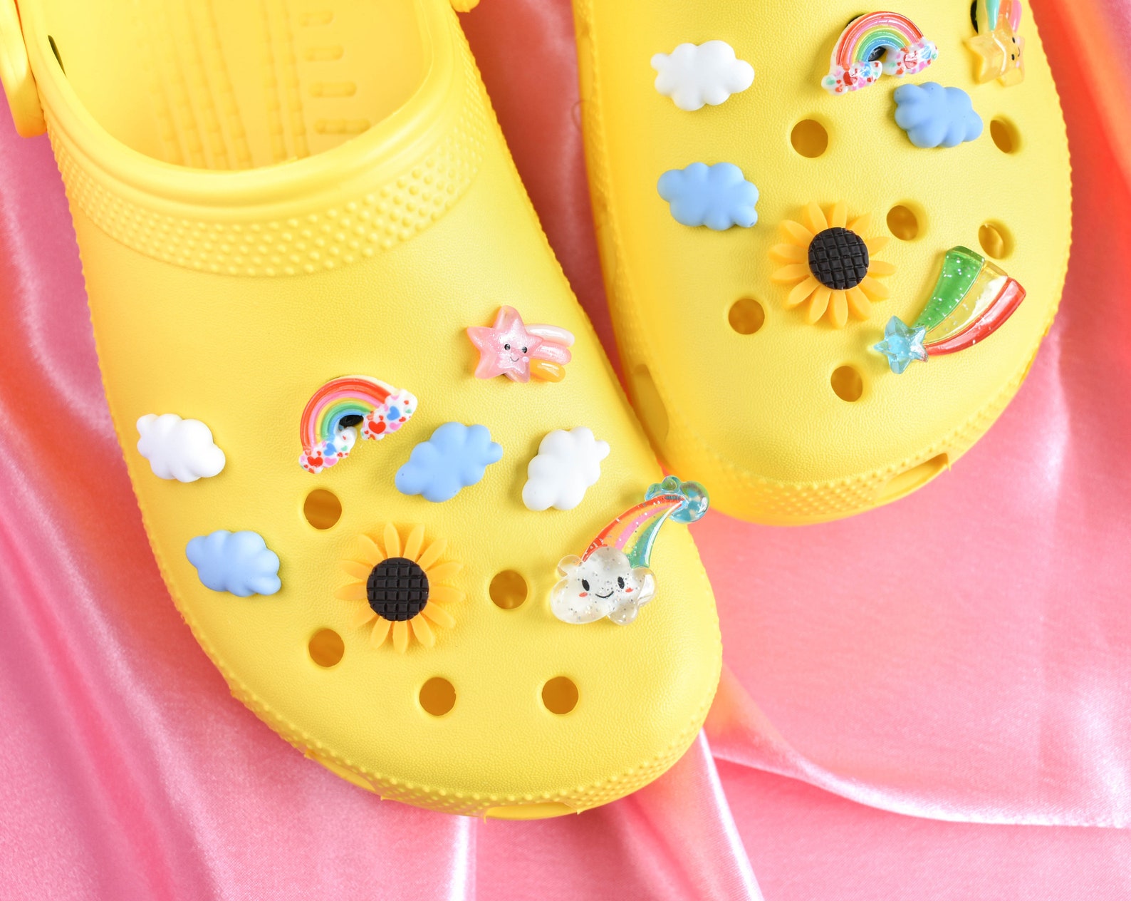 SHOE CHARM For Crocs Cute Shoe Charms Rainbow Shoe Charm | Etsy