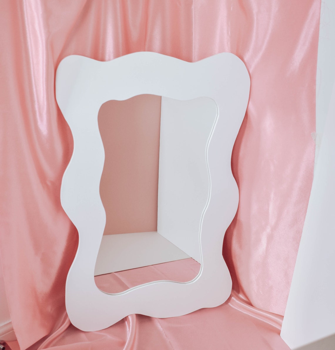 Wavy Mirror Asymmetrical Mirror Cloud Mirror Aesthetic | Etsy