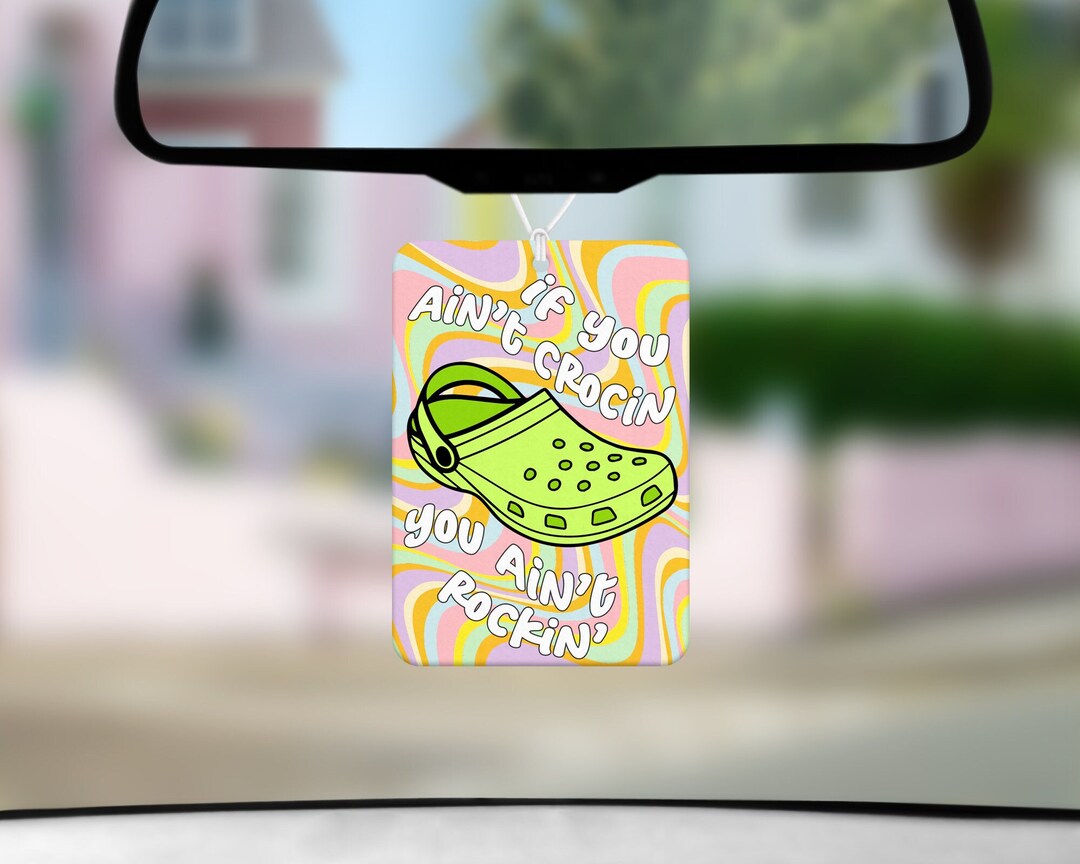 Croc Car Air Freshener Croc Meme Car Accessories Funny Car Etsy