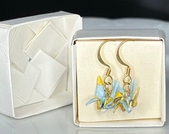 Origami Crane Earrings