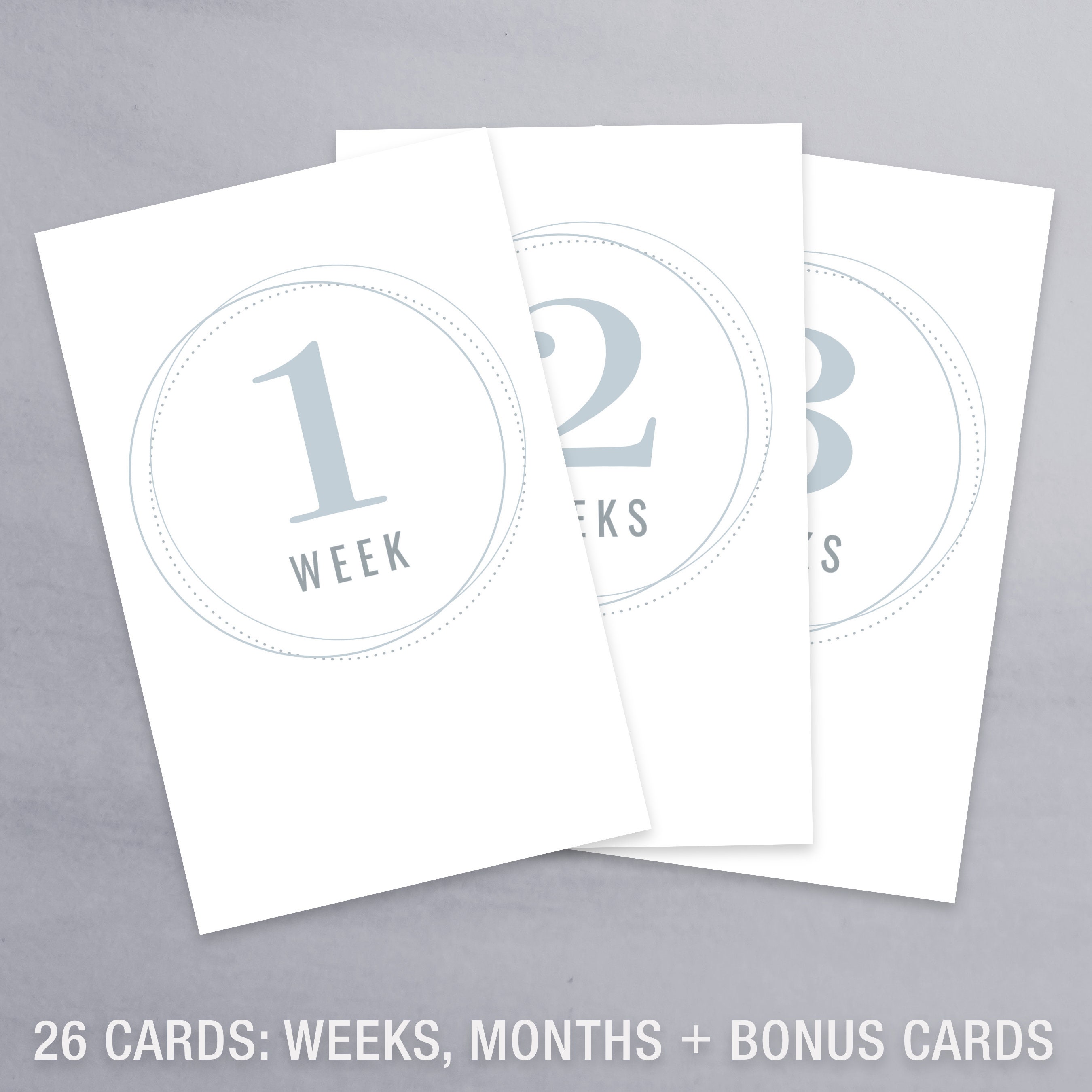 PRINTABLE Baby Milestone Cards | Minimal Design With Blank Space to ...