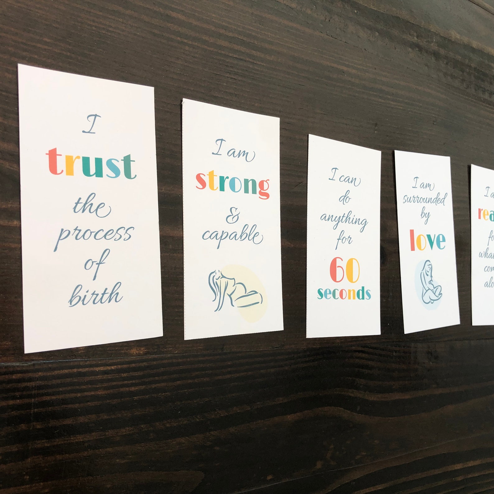 PRINTABLE Labor & Birth Affirmation Cards | Hypnobirthing | Instant ...
