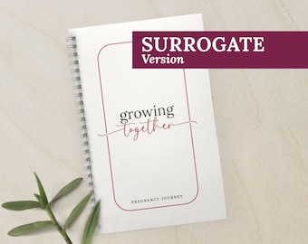 Surrogate Pregnancy Journal Gift, IP Pregnant Memory Book, Surrogacy Planner, Growing You Bump Intended Parents Diary, Maternity Prompts