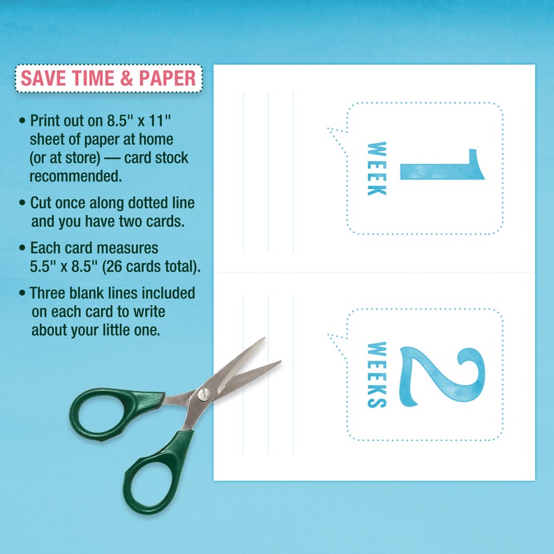 PRINTABLE Baby Milestone Cards for Boys | With Blank Space to Capture ...