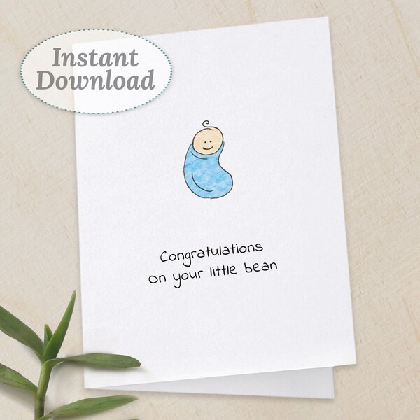 Congrats Baby Boy - Etsy