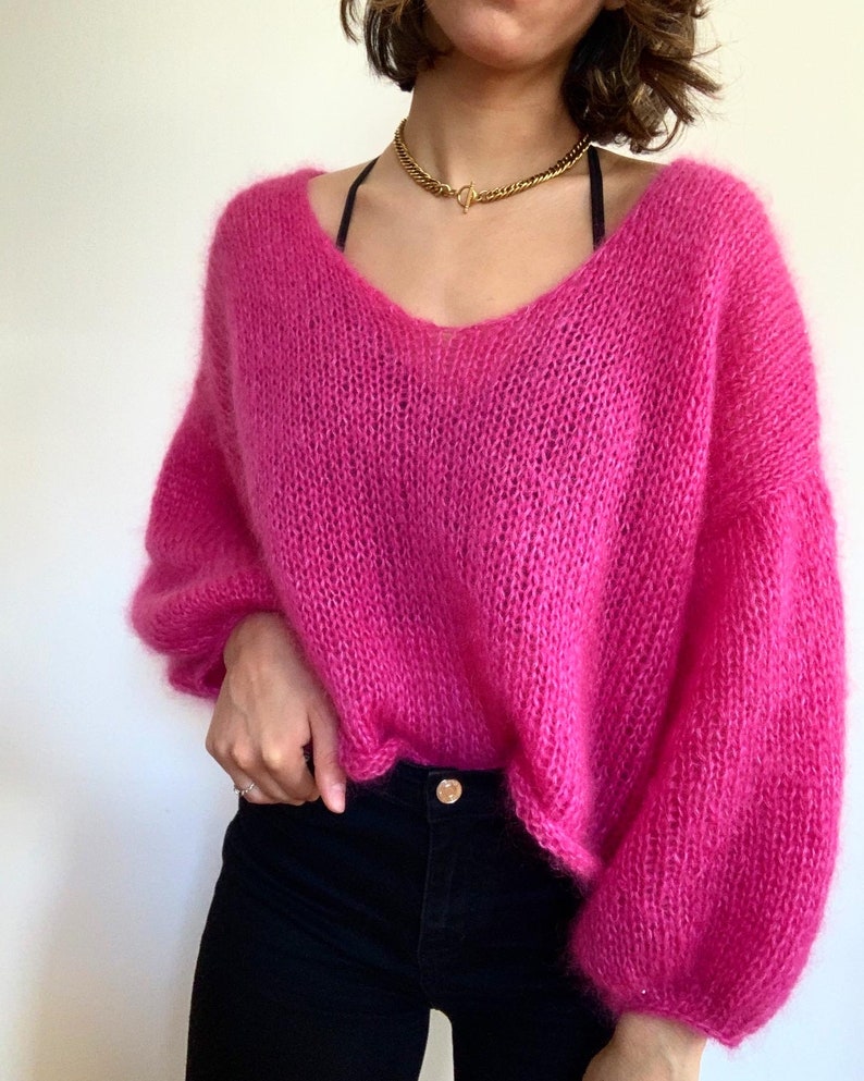 Mohair Casual Jumper Pattern - Etsy
