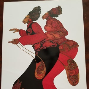 Damen in roter Kunst von Charles Bibbs