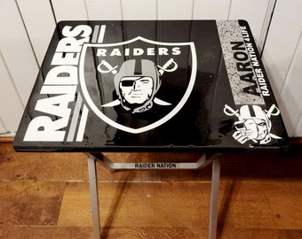 Custom TV Tray NFL Themed Raiders - Etsy
