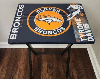 Custom TV Tray NFL Theme Denver Broncos