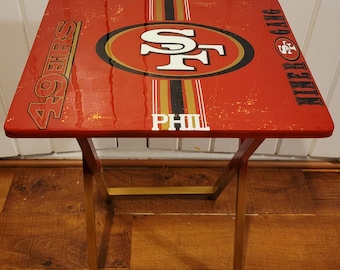 Custom TV Tray NFL Themed SanFransico 49ers