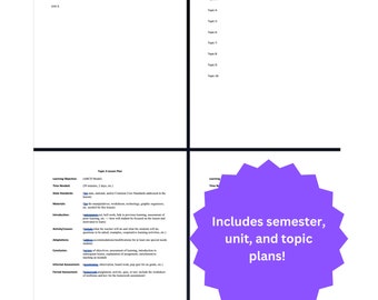 Semester Lesson Planning Template