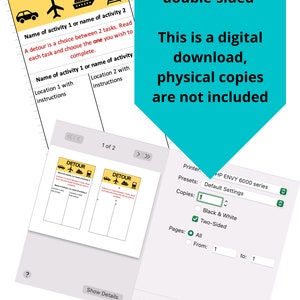 Editable Amazing Race Template Clues - Etsy