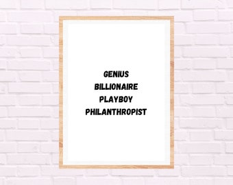 Iron Man/Tony Stark Print