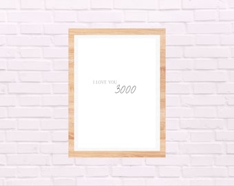 Ik hou van je 3000, Iron Man/Tony Stark Avengers eindspel print