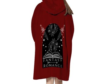 bookish hooded blanket
