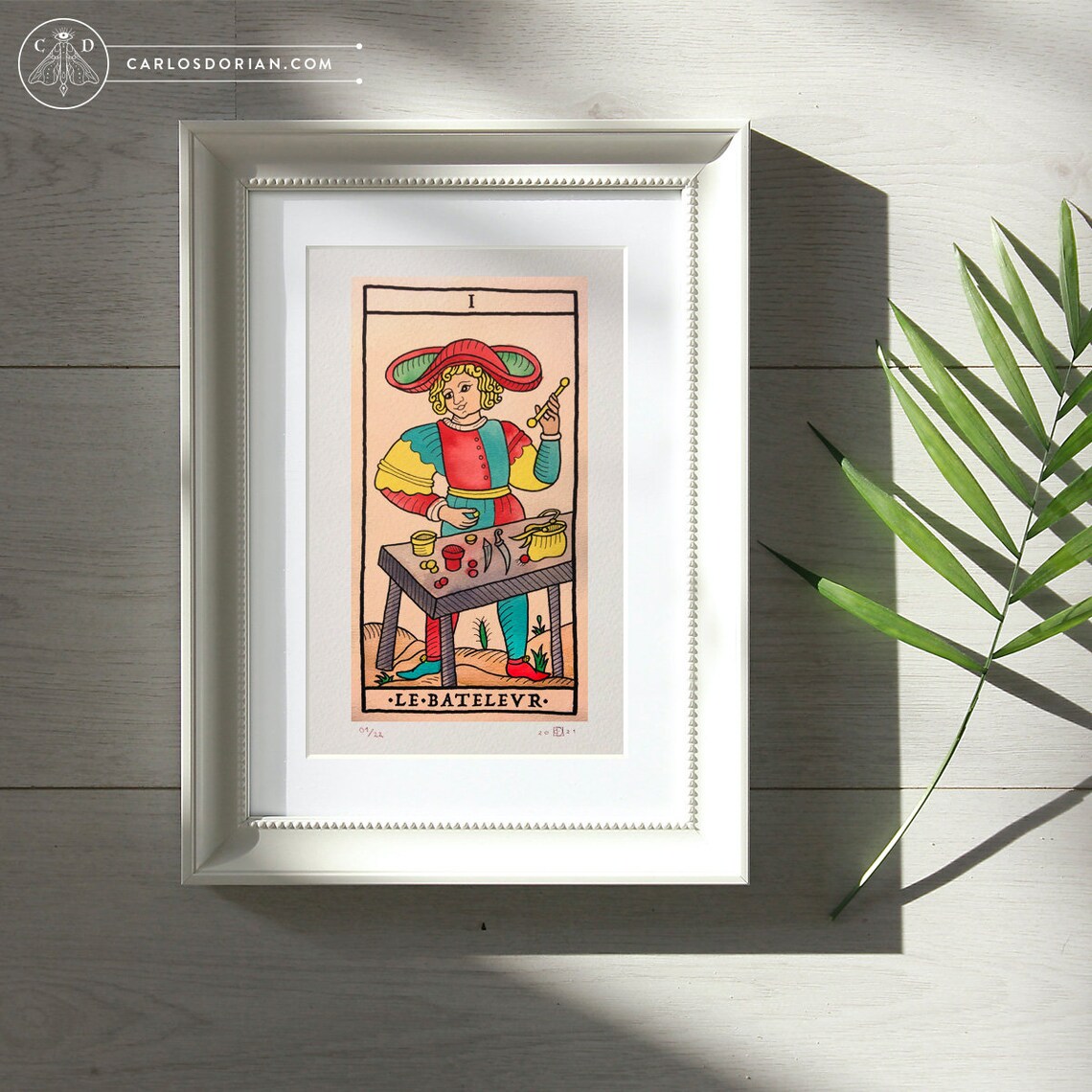 Fools Mat LE MAT the Fool. Tarot De Marseille Major Arcana Watercolors | Etsy