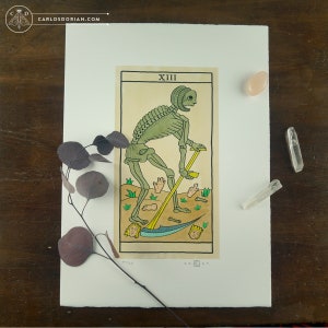 XIII LA MORT, Death. Tarot de Marseille Major Arcana Watercolors Limited Edition