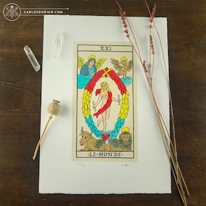 LE MONDE, Le Monde. Tarot de Marseille Arcanes Majeurs Aquarelles Edition Limitée