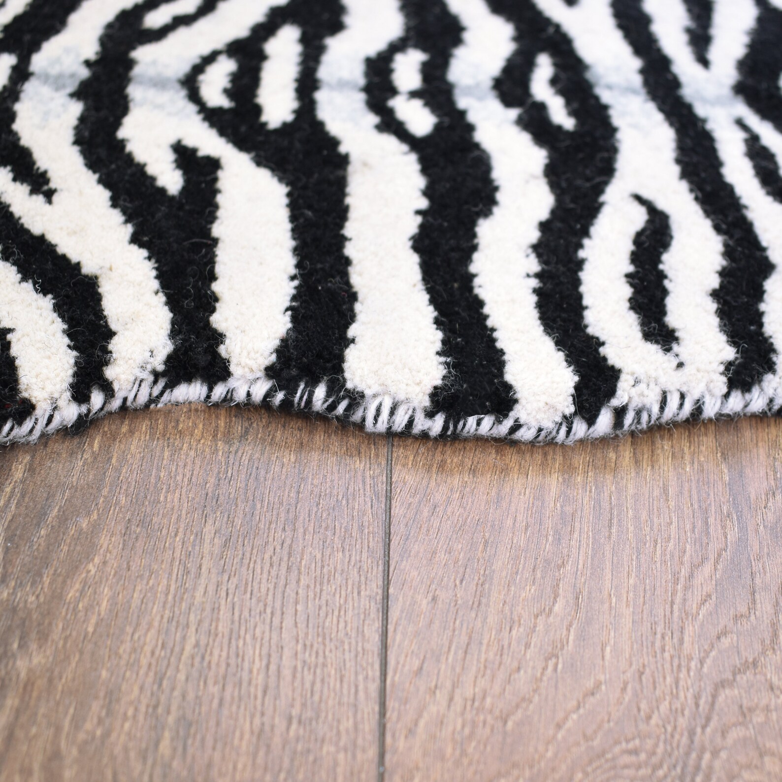 Handmade Wool Zebra Design Rug Animal Shaped Mat for Living Etsy