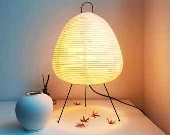 Vloerlamp, rijstpapier vloerlamp, Japanse papieren lamp, minimalistische vloerlamp, Japans huisdecor, rijstpapierlantaarn, Japanse lamp,