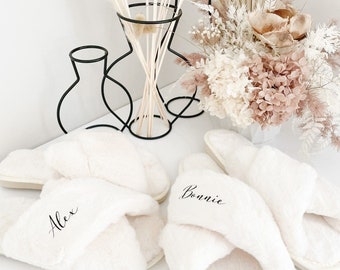 Personalised Fluffy Slippers