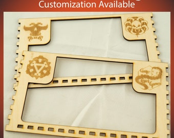 Storage Tray System - CUSTOM LABELED TRAYS - for miniatures, terrain, etc. with acrylic window - stackable!