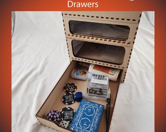 Storage Tray System - ACCESSORIES - for miniatures, terrain, etc. with acrylic window - stackable!