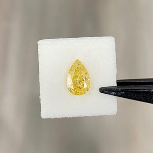 1.02 Carat Natural Fancy Brownish Yellow Pear Modified Brilliant Diamond – GIA Certified – SI2 Clarity – Loose Diamond for Custom Jewelry