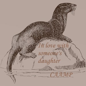 Otter In love with irgendjemandes Tochter CAAMP Songtext Lavender days Vinyl Aufkleber.