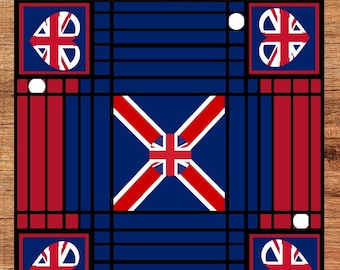 Ludi Board, Britain Ludo, Board Ludi Game, Dice Board, Family boad game  Digital Ludi Board, Printable Game Board, London Lodi game,