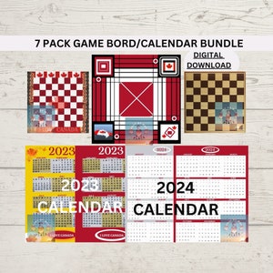 Ludi board, Canada Ludo board, Red Ludi board, Checker board, 2023 Calendar, Family game, Digital game, Large ludi board: 24inx24in