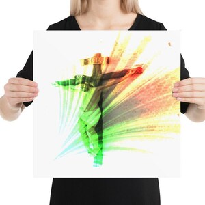 Kreuz Jesu Kunst-Bild Von Jesus-Jesus Wandbehang- Jesus am Kreuz Druck Ohne Rahmen Poster