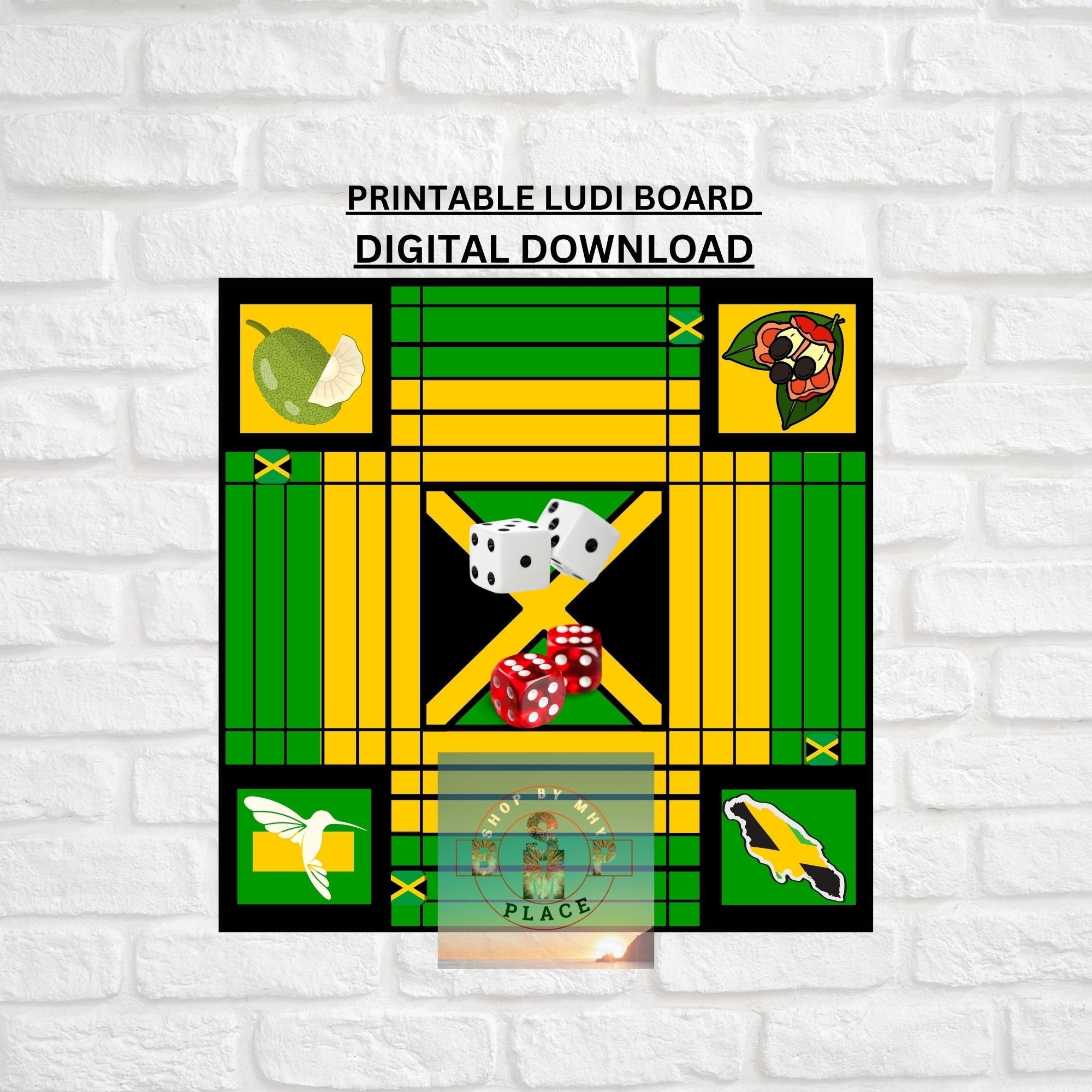 Jamaican Ludi or Ludo  #1 Jamaican Board Game