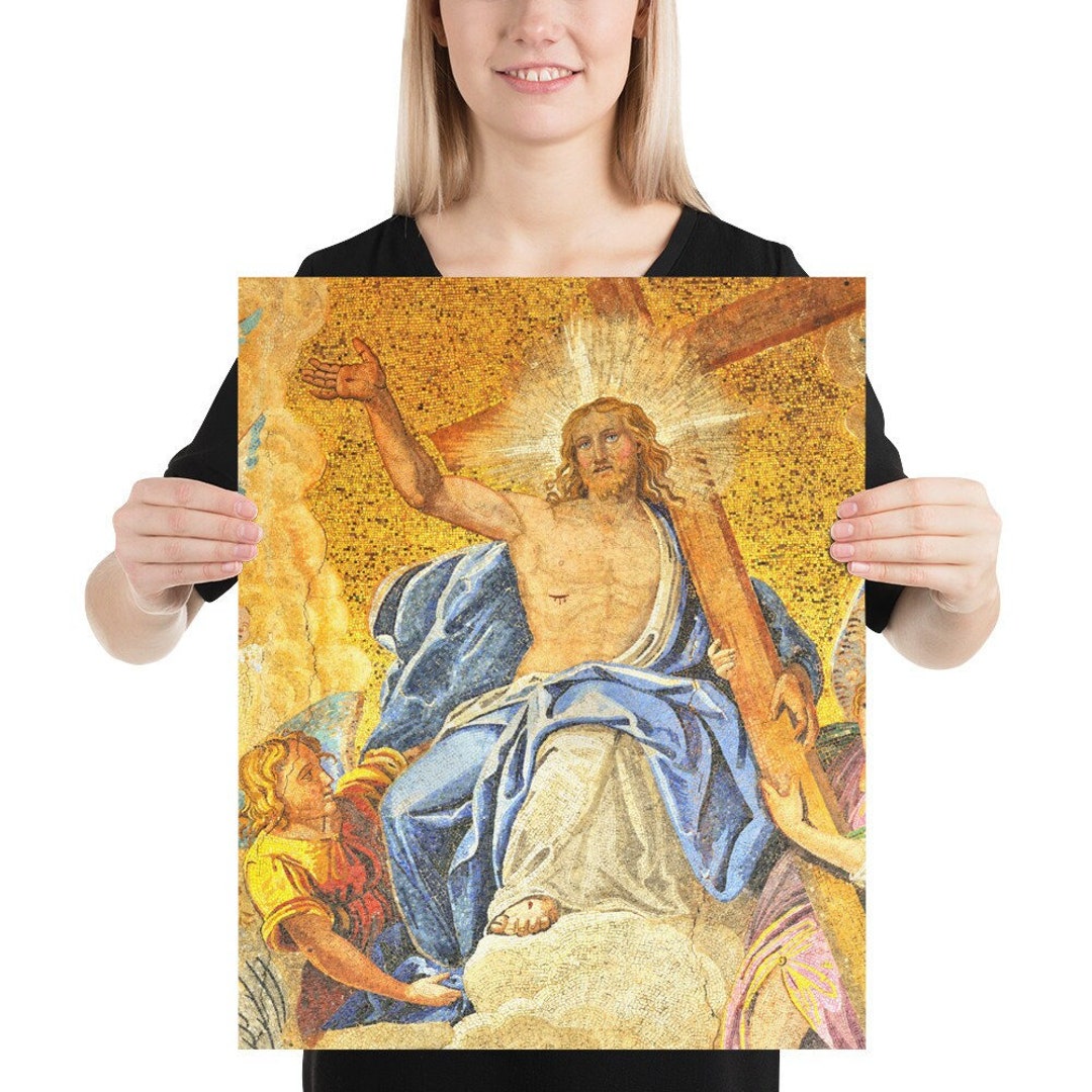 イエス ジーザス Jesus キリスト 呪物 十字架 イエスがなぜ、曲がって誇張された足で描かれたのか？これはキリスト教 絵画 額縁 アート ART 置物