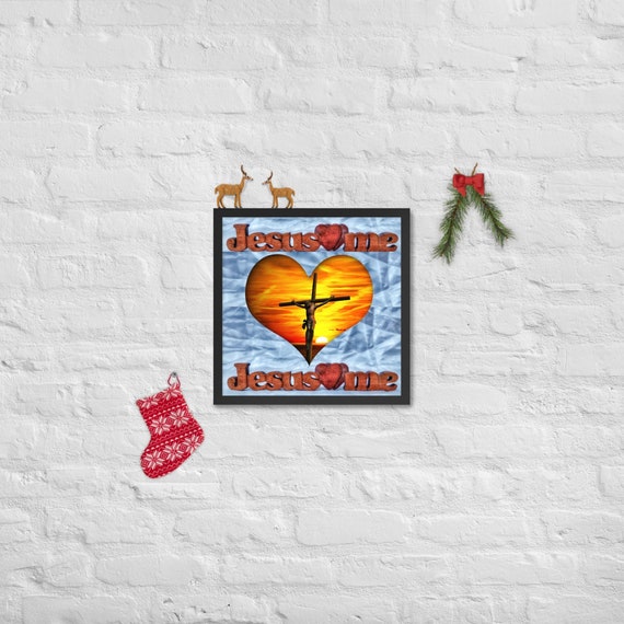 Jesus Loves Me Wall Cross