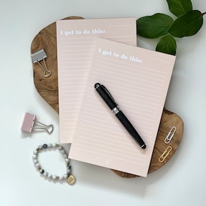 I Get To Do This 5.5&quot;x8.5&quot; Notepad Sticky Notebook