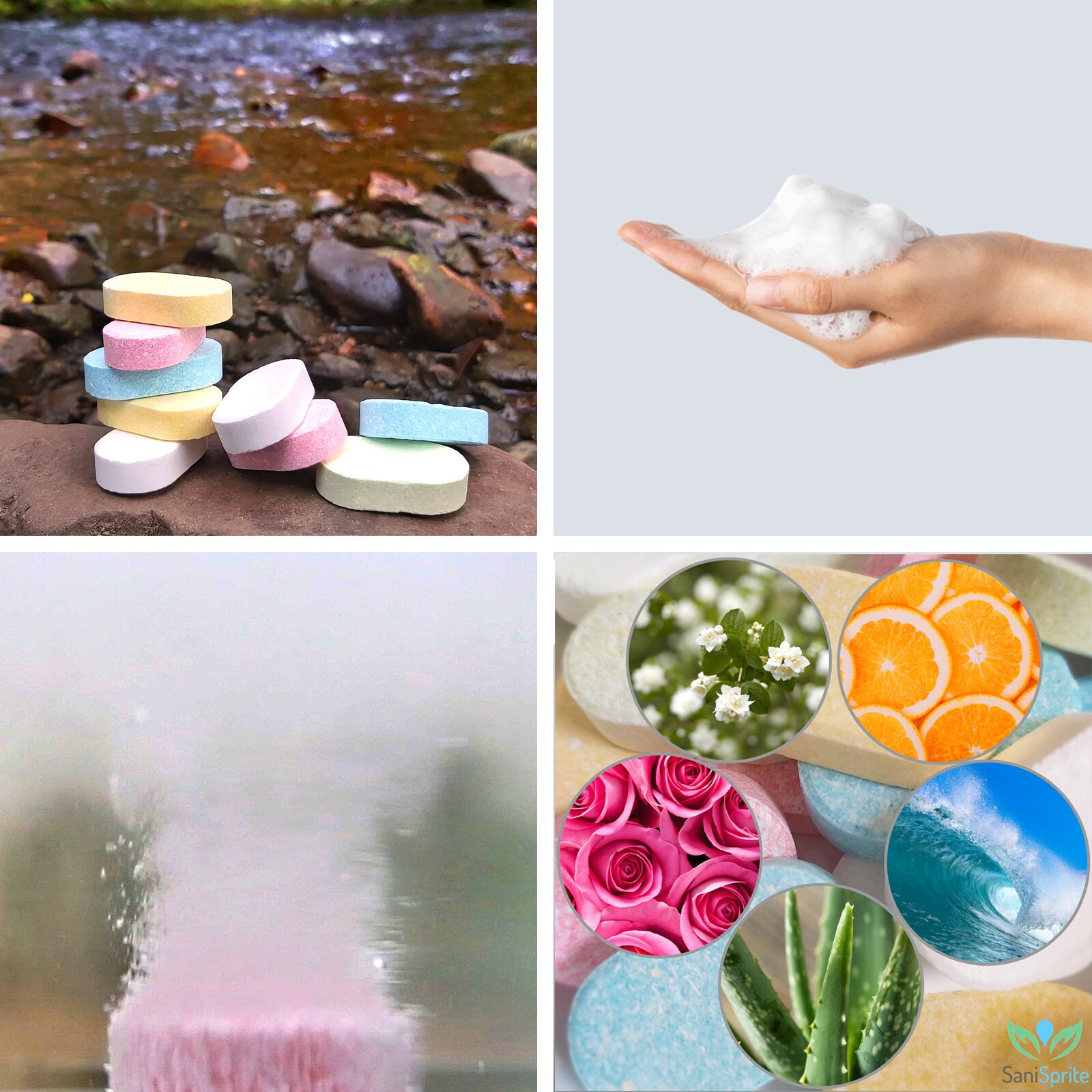 Sanisprite Foam Tablets, Foaming Hand Soap Dispenser Refills. Sanitab