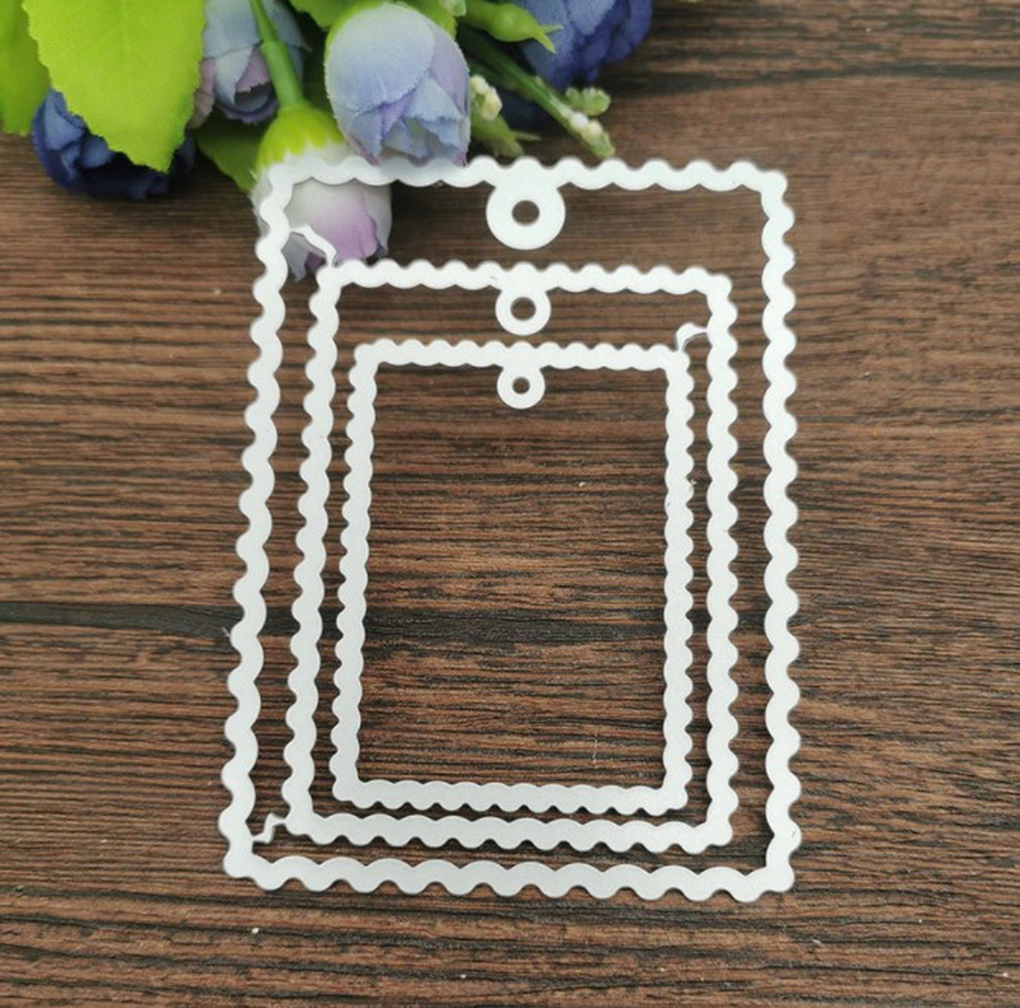 3 Pcs Frame Square metal diebackground Metal Cutting Dies Etsy