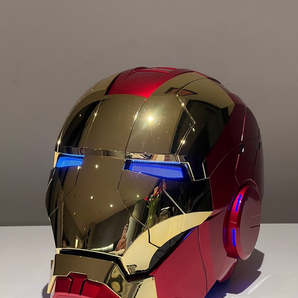 Iron Man Helmet, Voice Activated, UK Stocked - Gold & Red