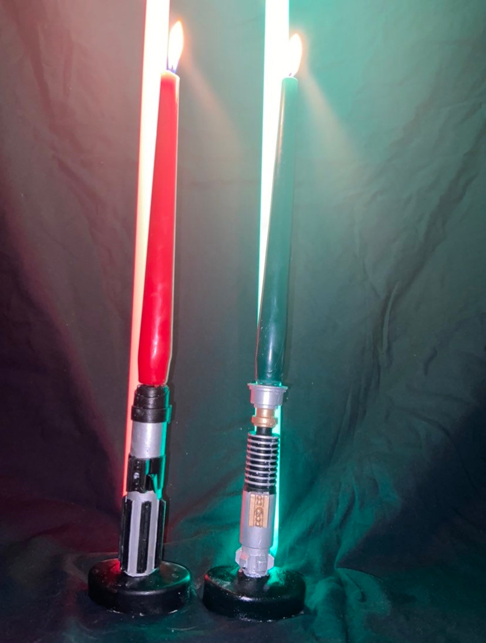 Star Wars Lightsaber Candles Holder Candle Etsy