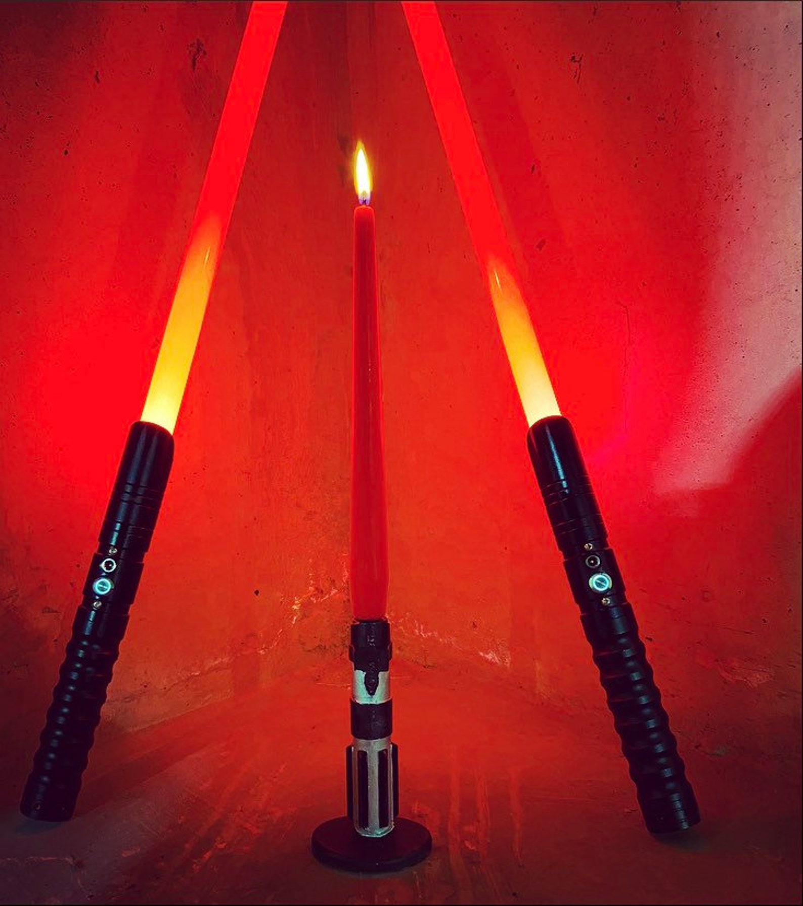 Star Wars Lightsaber Candles Holder Candle Etsy