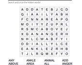 26 Printable Alphabet Word Search With Answers - Preschool - 1st Grade