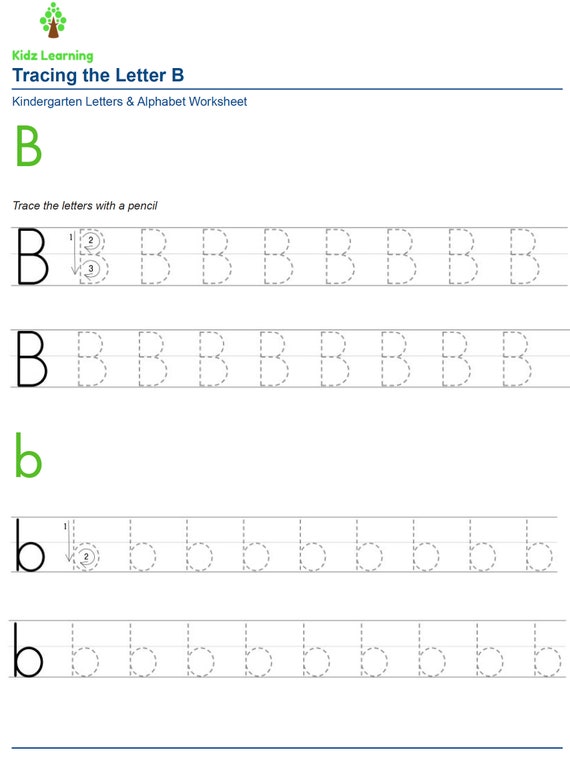26 printable alphabet tracing letters worksheets preschool k5 etsy norway