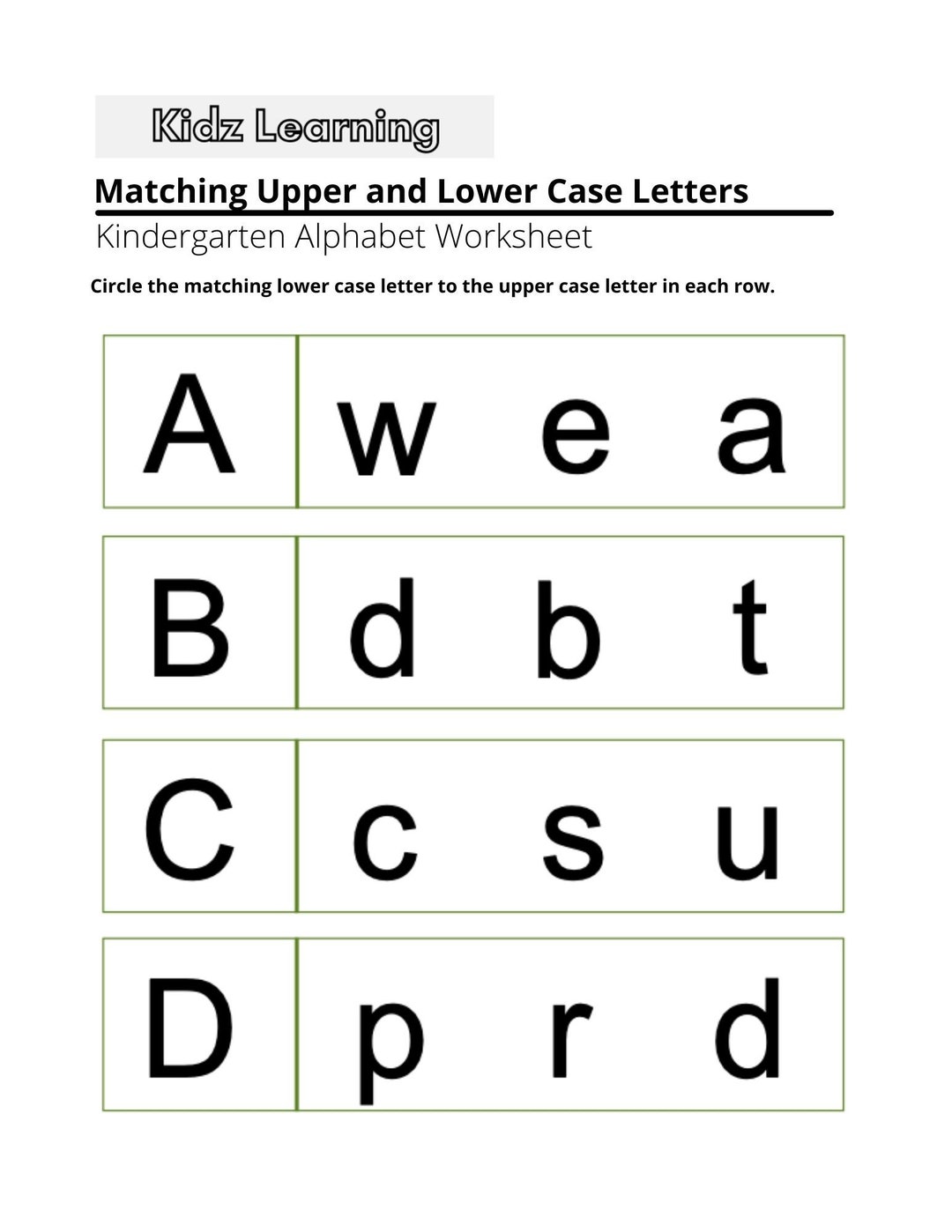 Printable Alphabets | Matching Upper and Lower Case Letter | Alphabet Worksheet - Etsy printable-alphabets-matching-upper-and-lower-case-letter-alphabet-worksheet-etsy