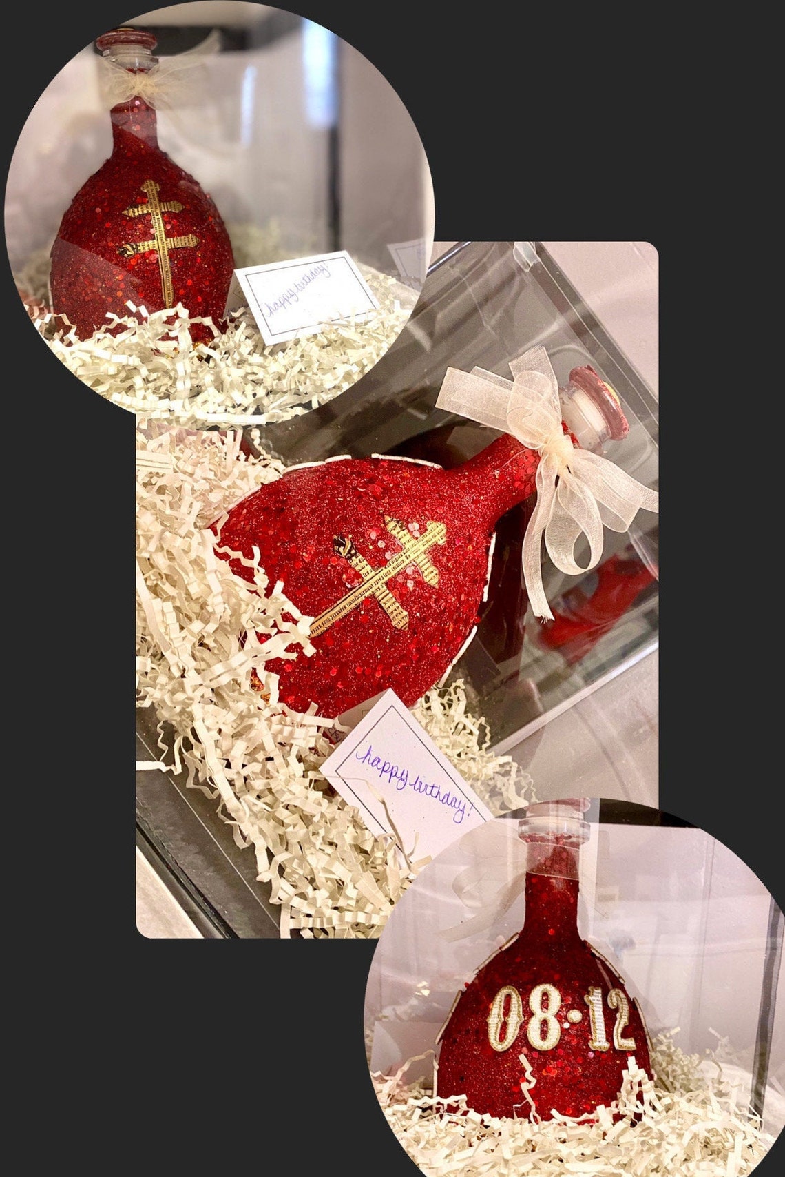 Custom Dusse Bottle w/ liquor Etsy