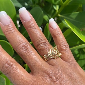 Gold Panther Ring