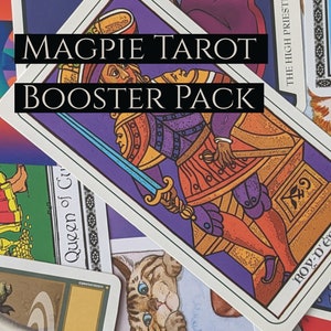 Magpie Tarot Card Booster Pack | Random Tarot Cards | Tarot Booster Pack | Tarot Mystery Pack | Patchwork Tarot | Chaos Tarot